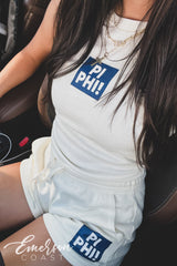 Pi Beta Phi Patch Tank & Shorts Set