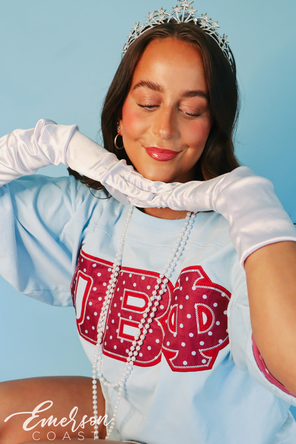 Pi Phi Polka Dot Greek Letter Jersey