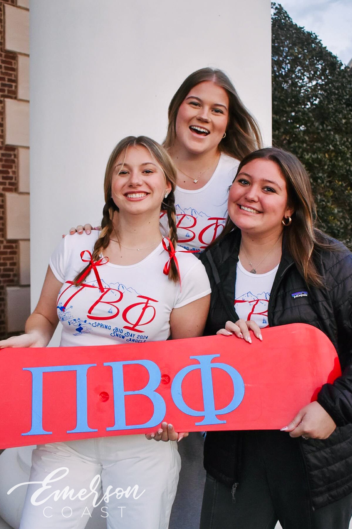 Pi Beta Phi Snow Angels Bid Day Baby Tee
