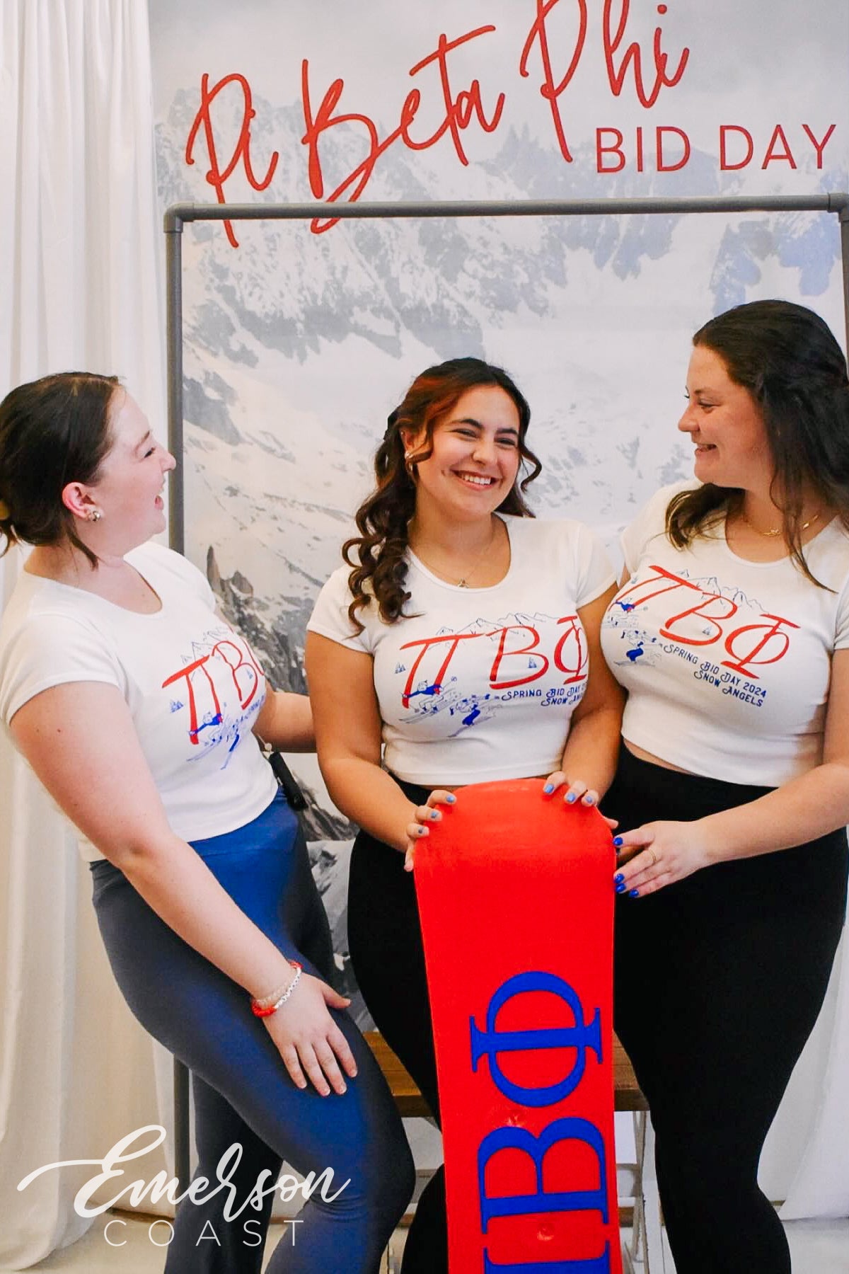 Pi Beta Phi Snow Angels Bid Day Baby Tee