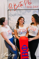 Pi Beta Phi Snow Angels Bid Day Baby Tee