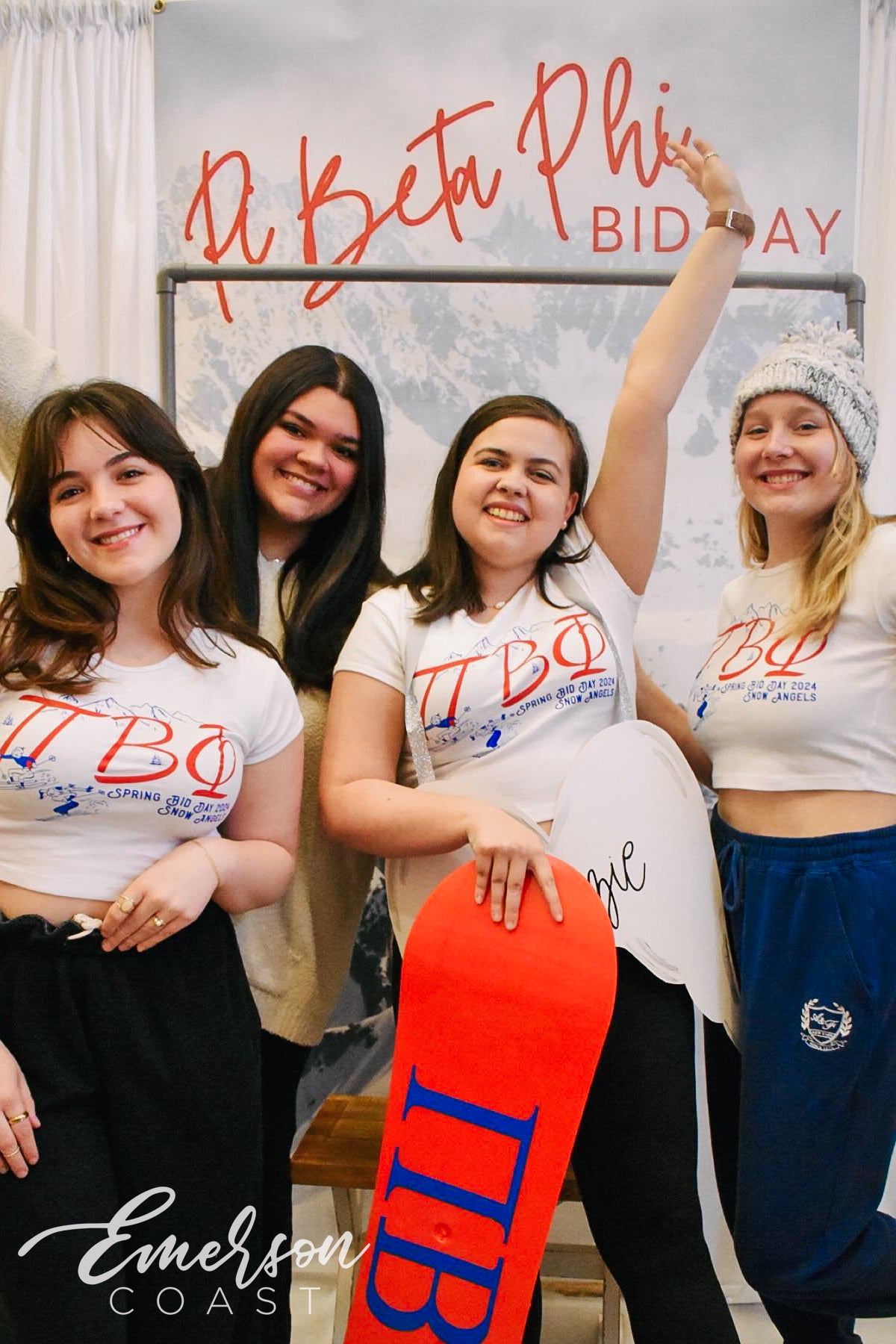 Pi Beta Phi Snow Angels Bid Day Baby Tee