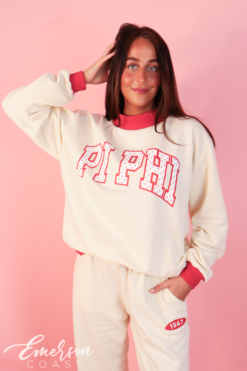 Valentines Mock Neck & Pant Set