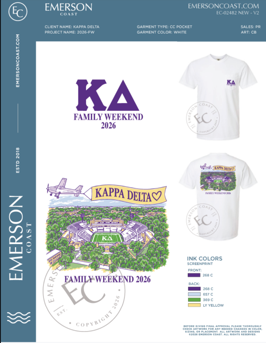EC-02741 REP Kappa Delta East Carolina University Bid Day PR 2026-PR - Pocket Tees