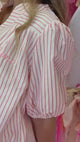 Phi Mu Striped Stratford Blouse