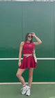 Chi Omega Red Athletic Work Week Set