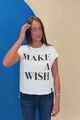 Chi Omega Make A Wish Rolled Cuff Tee