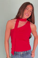 Emerson Coast One Shoulder Neck Scarf Tank