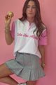 Zeta Tau Alpha Pink Colorblock Henley