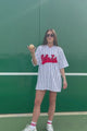 Delta Zeta Pinstripe Baseball Jersey