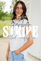 Emerson Coast Harbor Stripe Rolled Cuff Tee