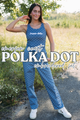 Kappa Delta Embroidered Polka Dot Tank & Pants Set