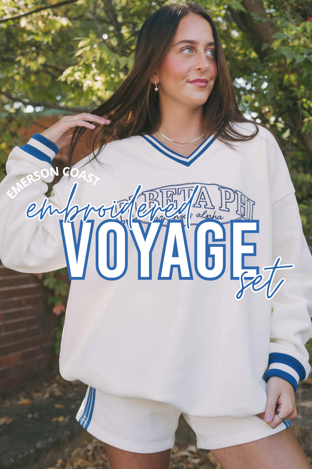 Pi Beta Phi Embroidered Voyage Set