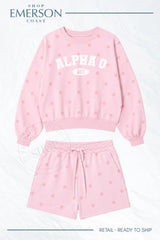 Alpha O Pink Polka Dot Set