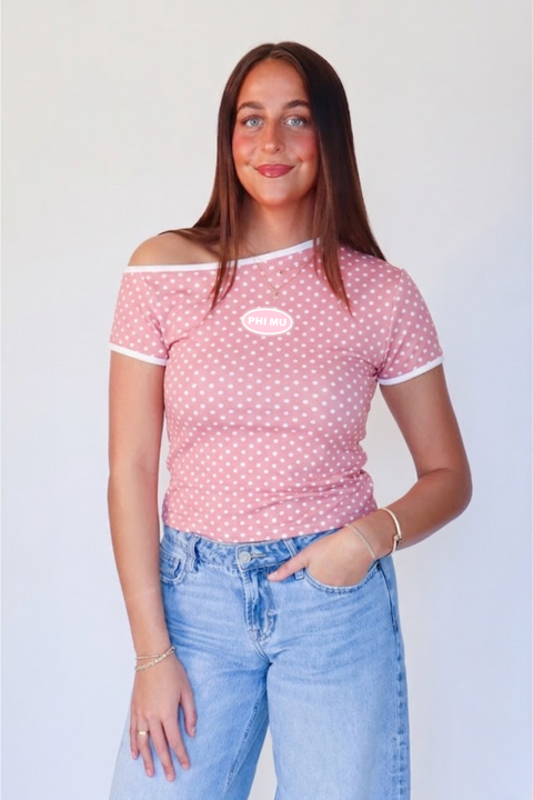 Emerson Coast Polka Dot Ruby Tee