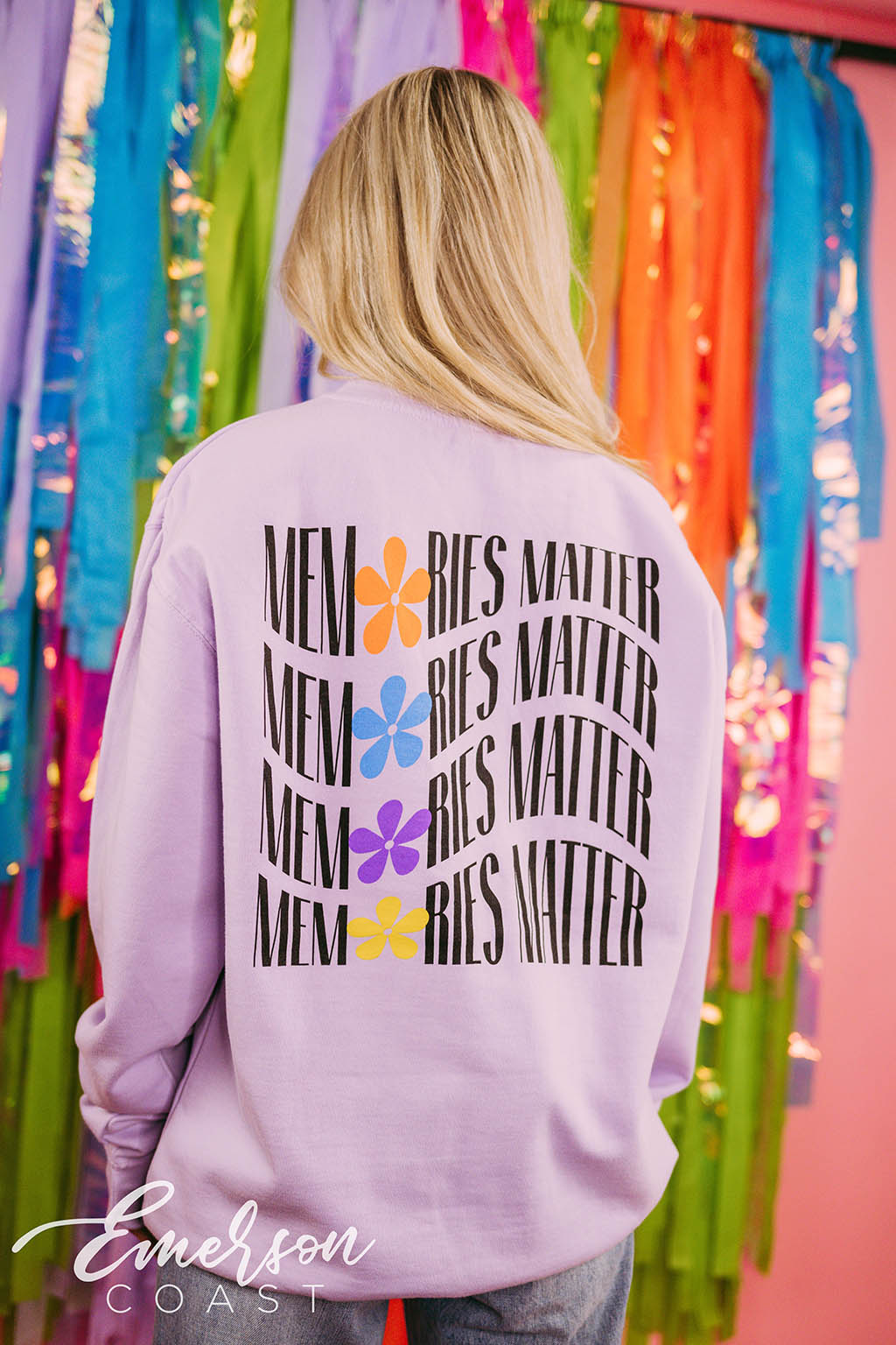 Sigma Kappa Philanthropy Memories Matter Floral Crewneck