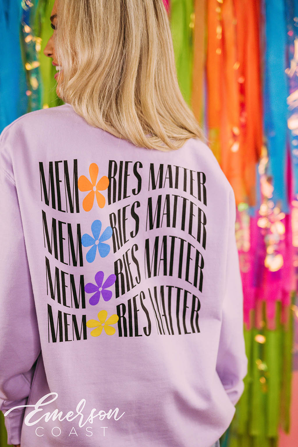 Sigma Kappa Philanthropy Memories Matter Floral Crewneck