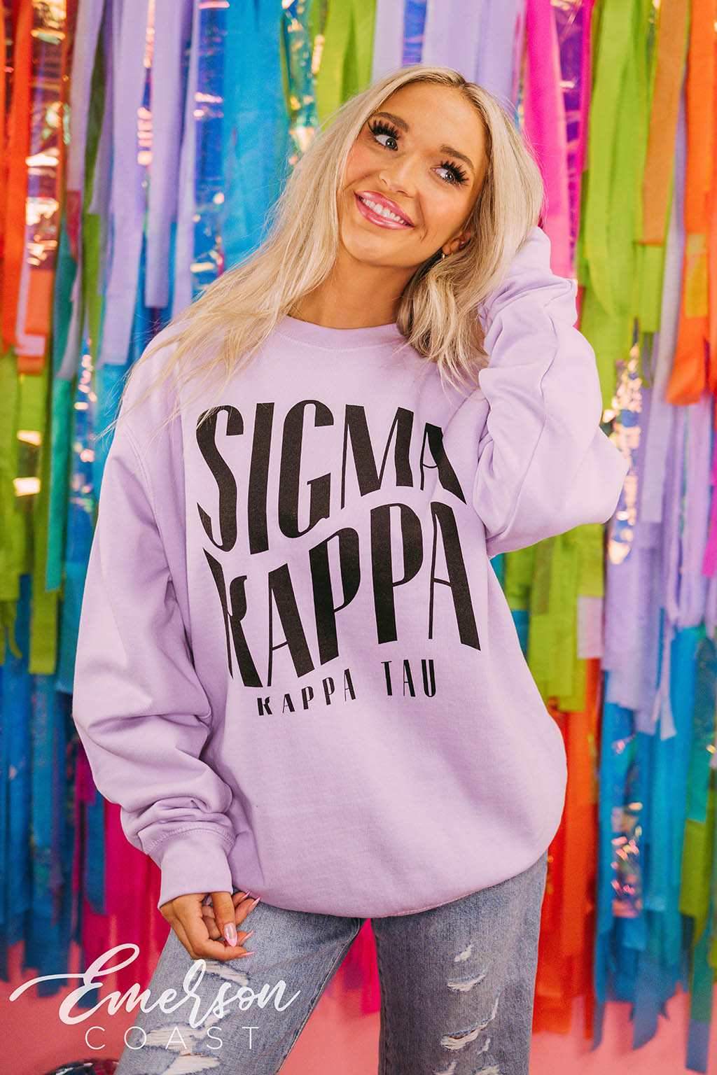 Sigma Kappa Philanthropy Memories Matter Floral Crewneck