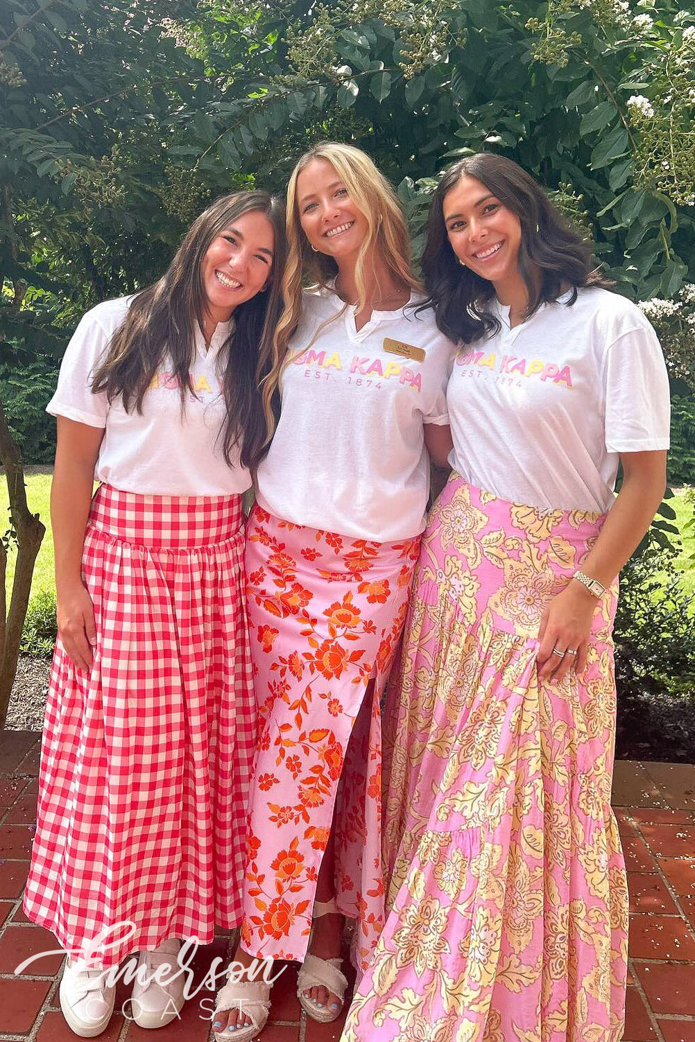 Sigma Kappa University of Georgia Pastel Font Recruitment Tee