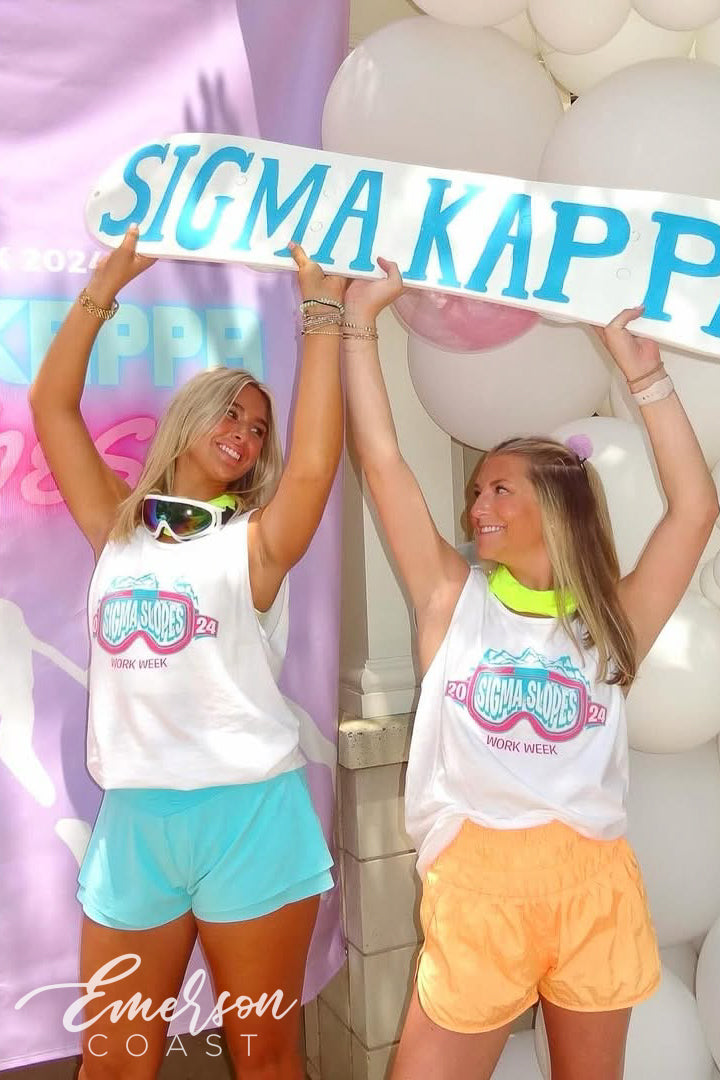 Sigma Kappa Auburn University Sigma Slopes Work Week Tank