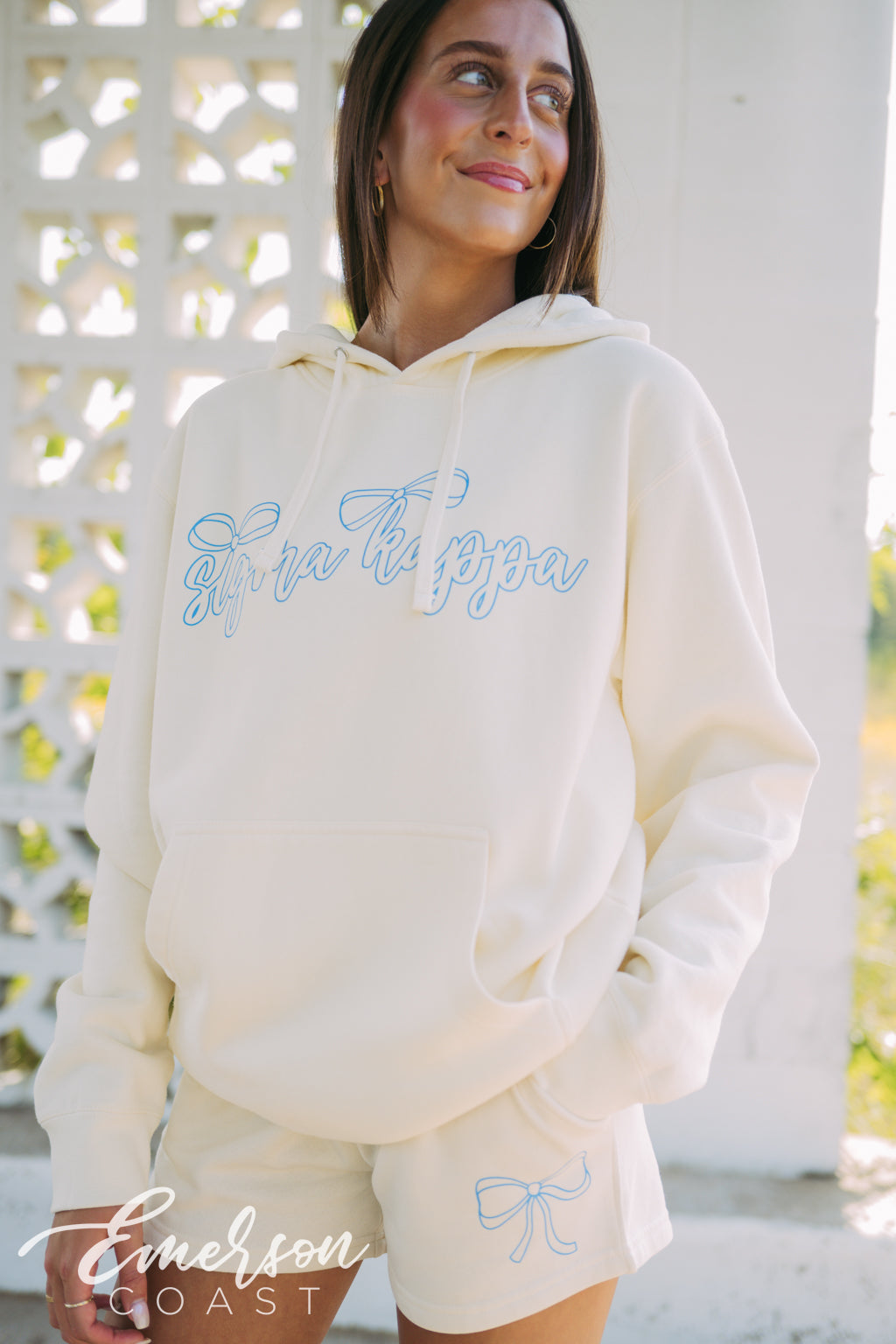 Sigma Kappa PR Bow Hoodie and Shorts Set