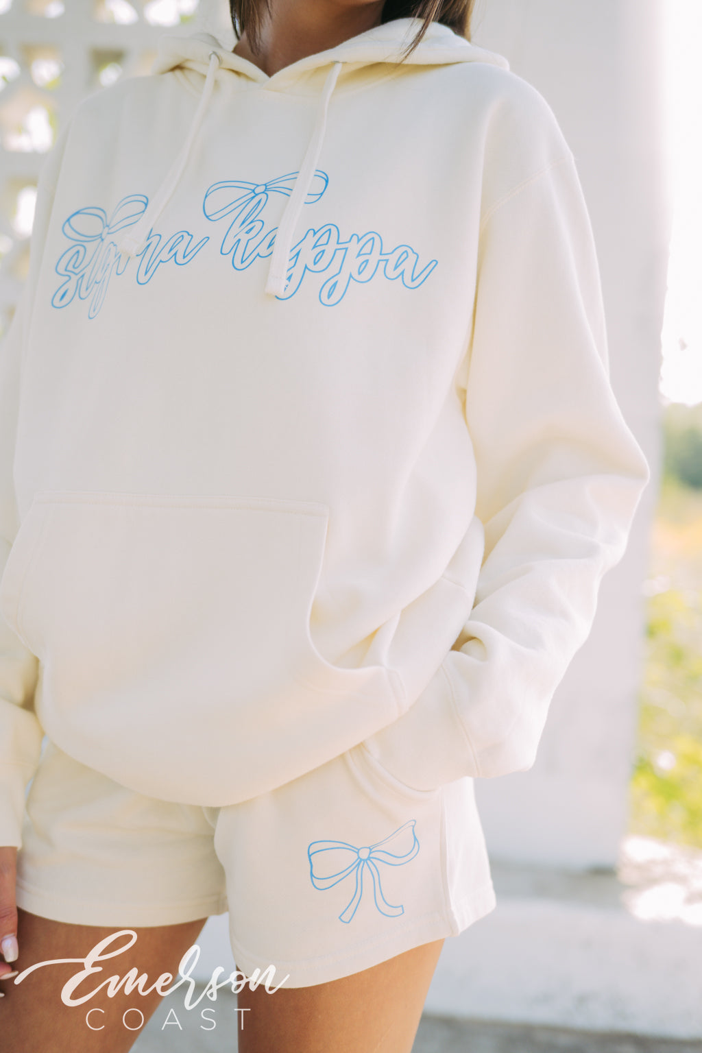 Sigma Kappa PR Bow Hoodie and Shorts Set