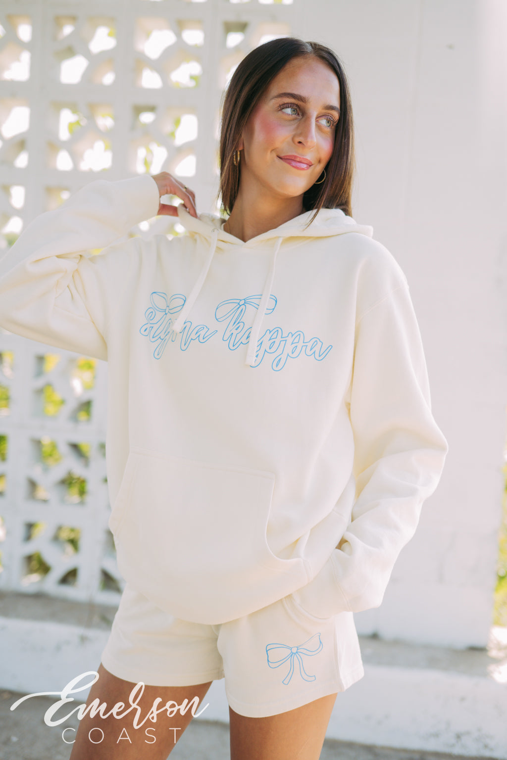 Sigma Kappa PR Bow Hoodie and Shorts Set