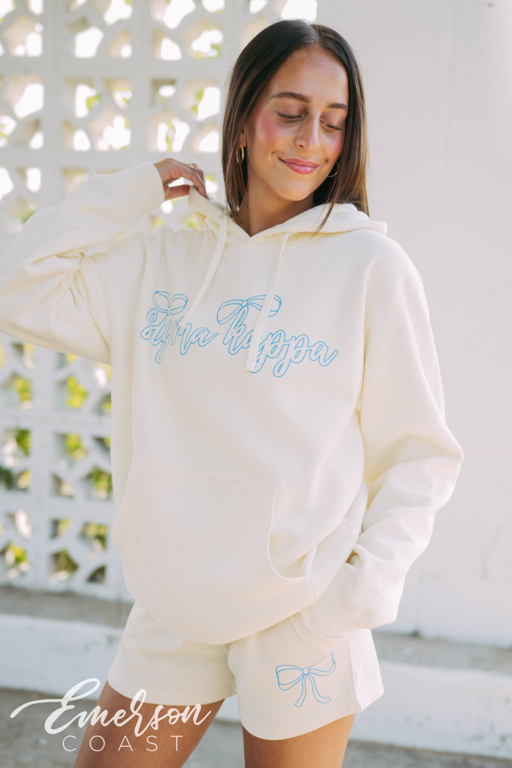 Sigma Kappa PR Bow Hoodie and Shorts Set
