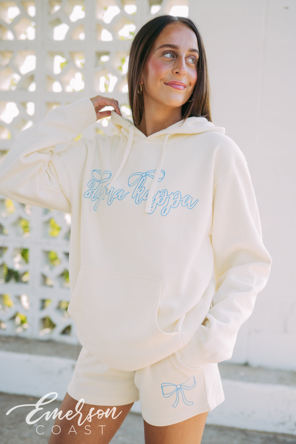 Sigma Kappa PR Bow Hoodie and Shorts Set