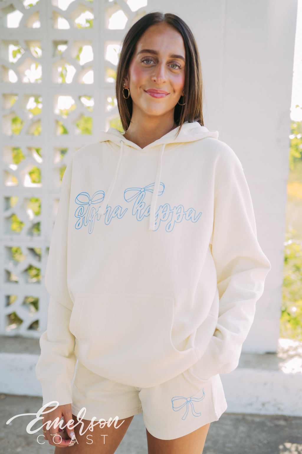 Sigma Kappa PR Bow Hoodie and Shorts Set