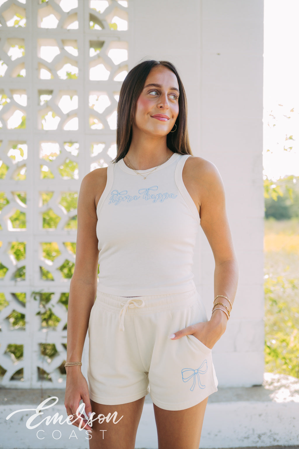 Sigma Kappa PR Bow Tank and Shorts Set