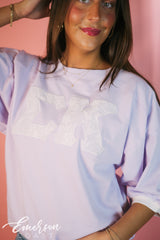 Sigma Kappa Lavender Lace Letter Jersey