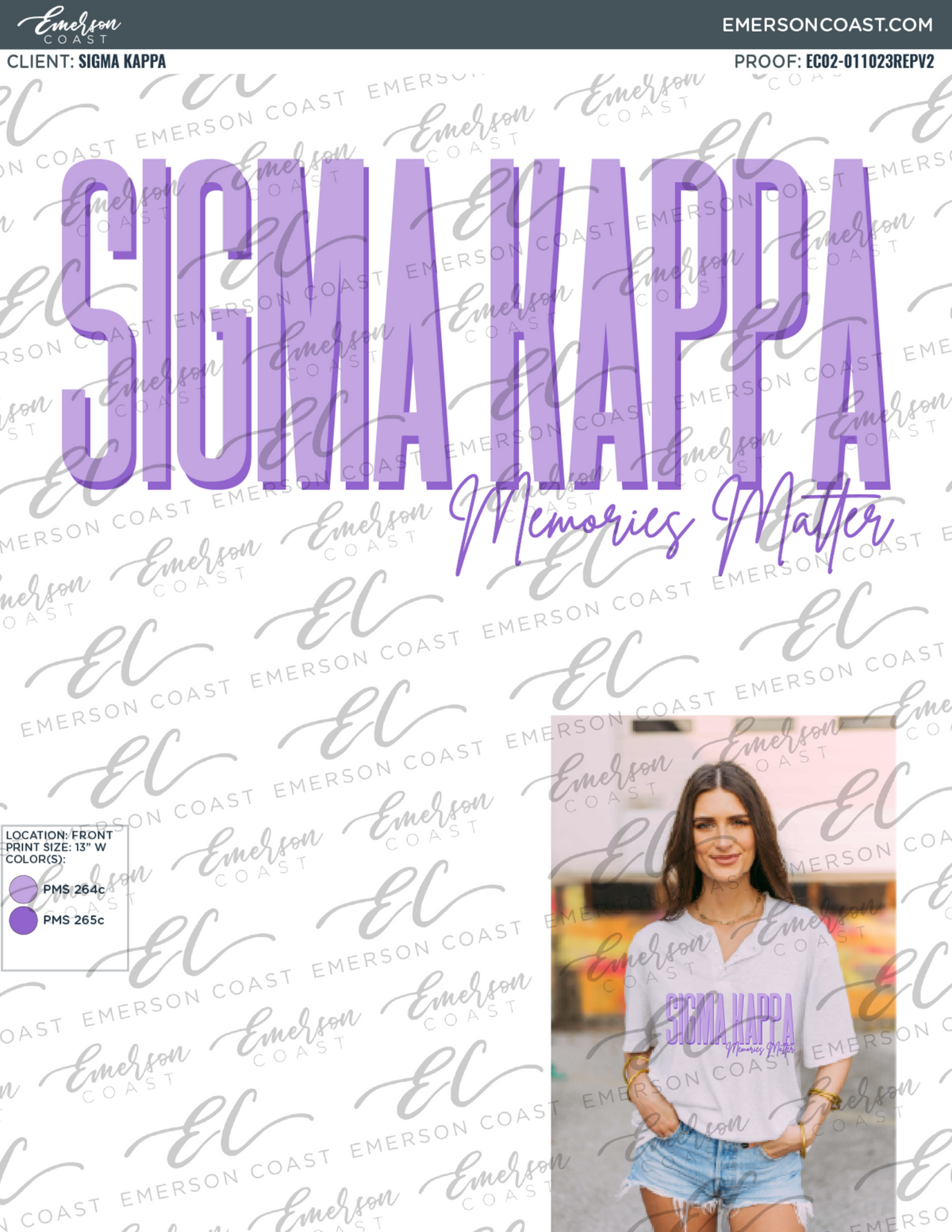 Sigma Kappa Purple Memories Matter Henley