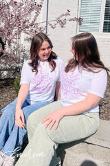 Sigma Kappa One Heart One Way Bouquet Notch Tee