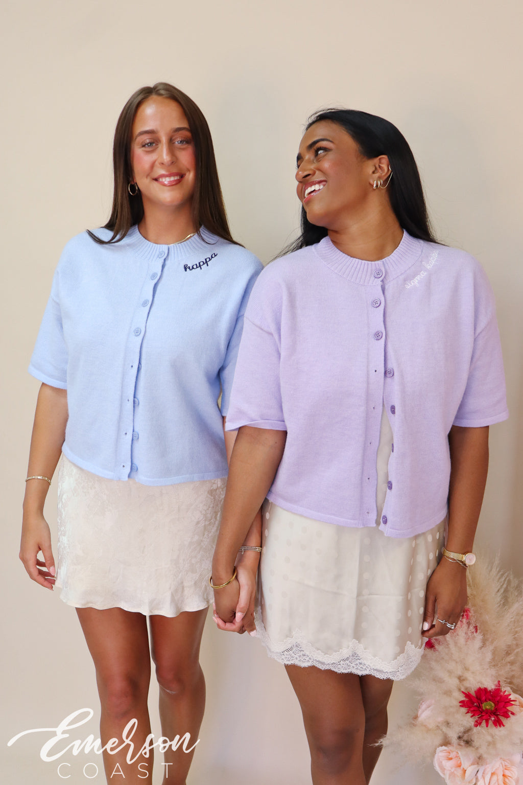 Sigma Kappa Lavender Short Sleeve Cardigan