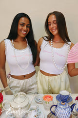 Sigma Kappa Tea Party Bid Day Lace Tank