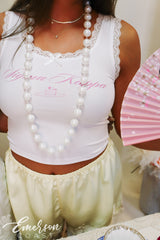 Sigma Kappa Tea Party Bid Day Lace Tank