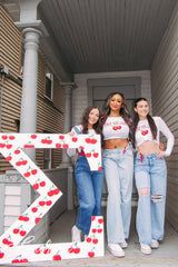 Tri Sigma Cherry On Top Bid Day Long Sleeve Baby Tee