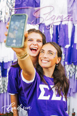 Sigma Sigma Sigma Recruitment and Bid Day Greek Letter Jersey