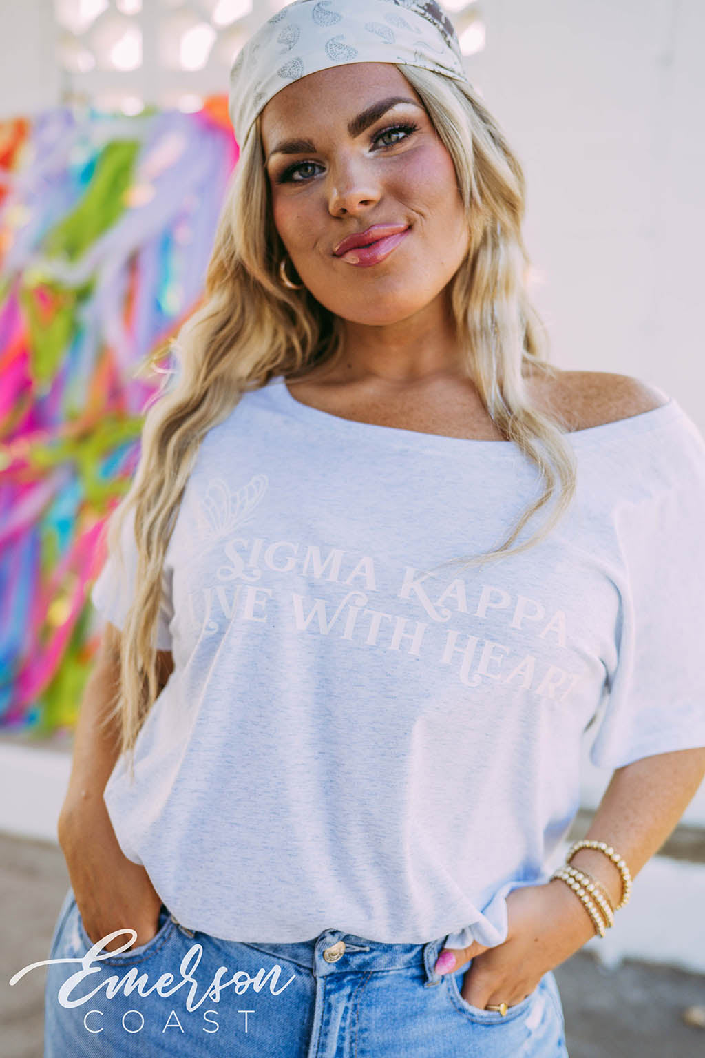 Sigma Kappa Live With Heart Tshirt