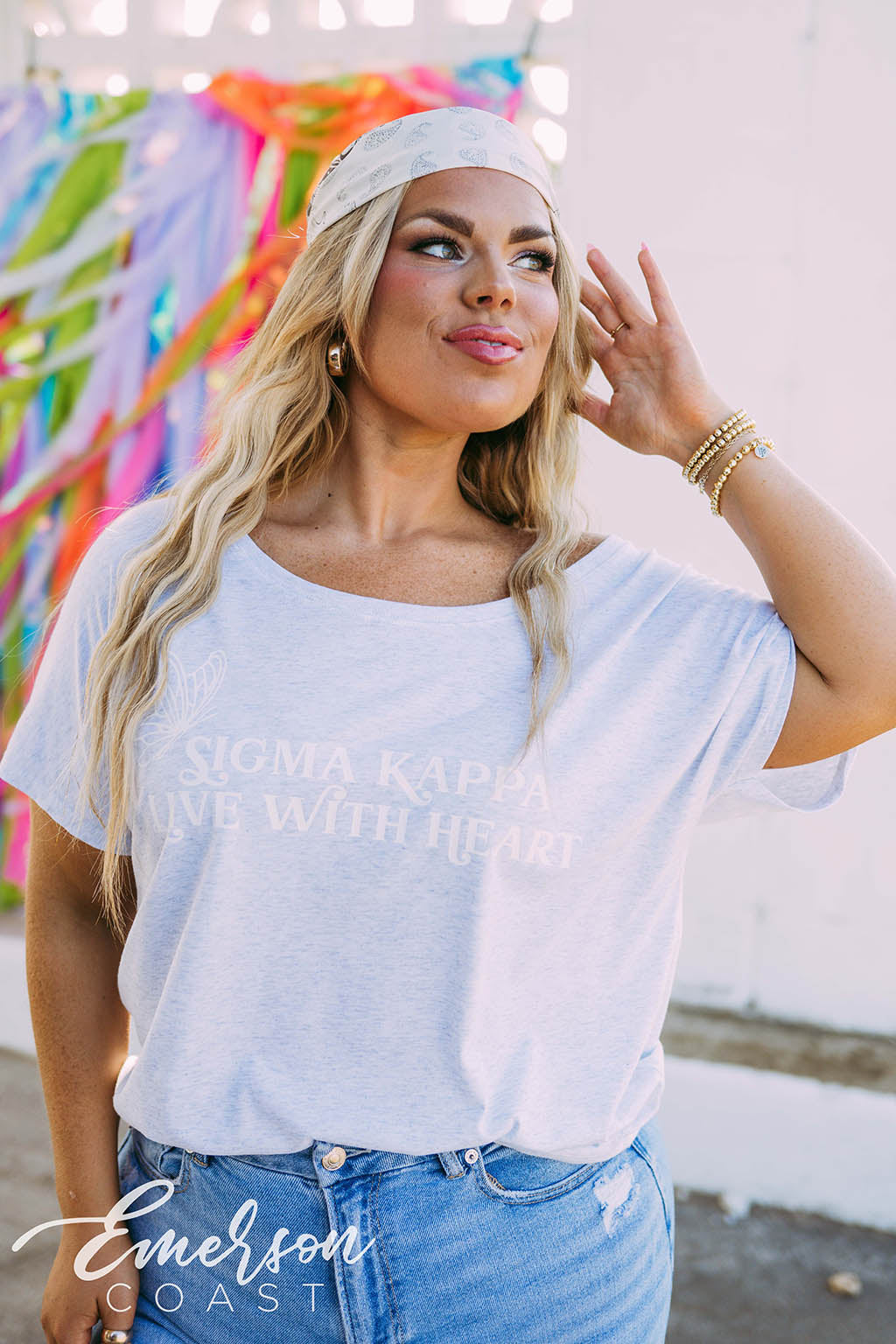 Sigma Kappa Live With Heart Tshirt