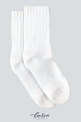 Sorority Mid Crew Embroidered Socks