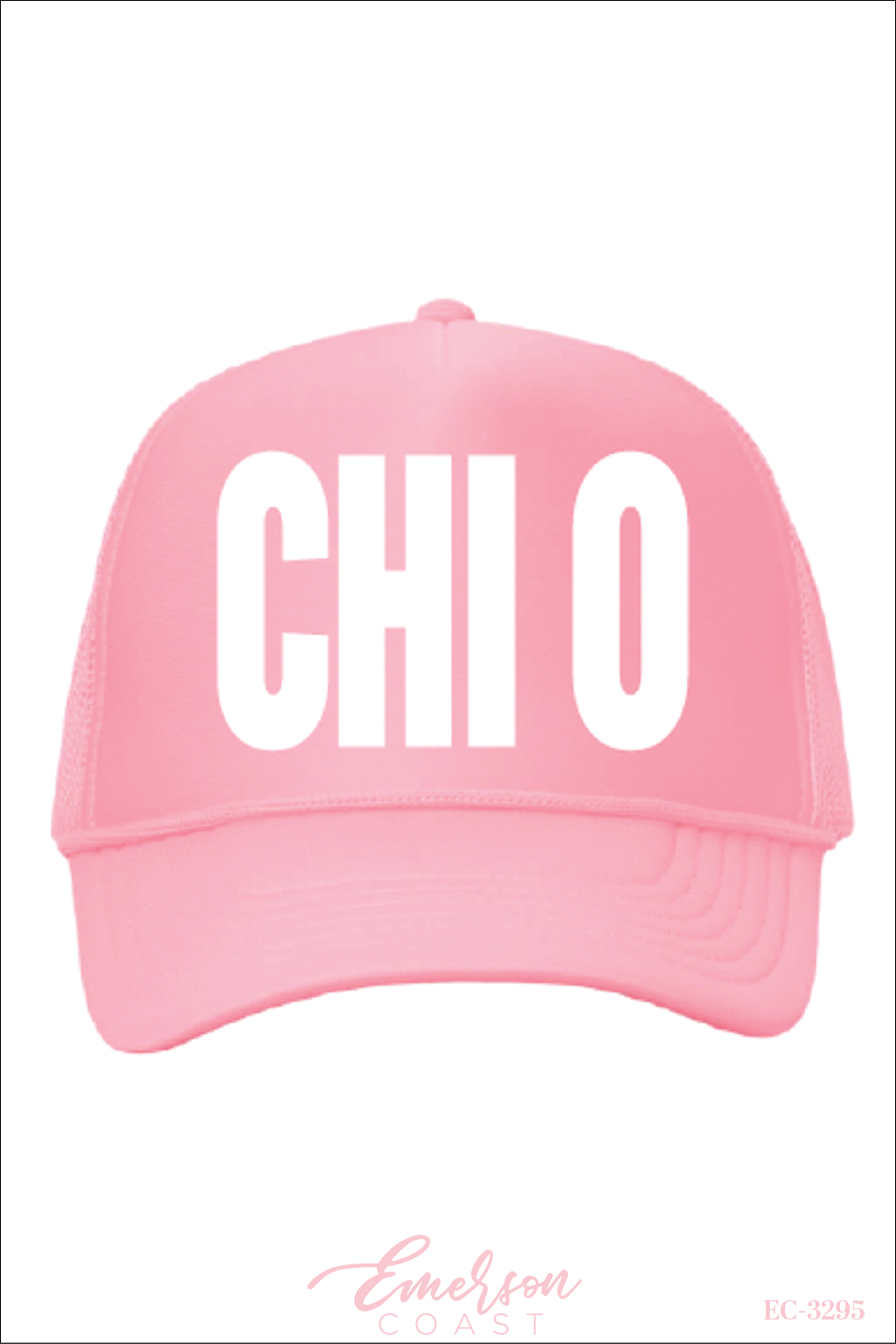 Chi Omega Bold Pink Bid Day Hat