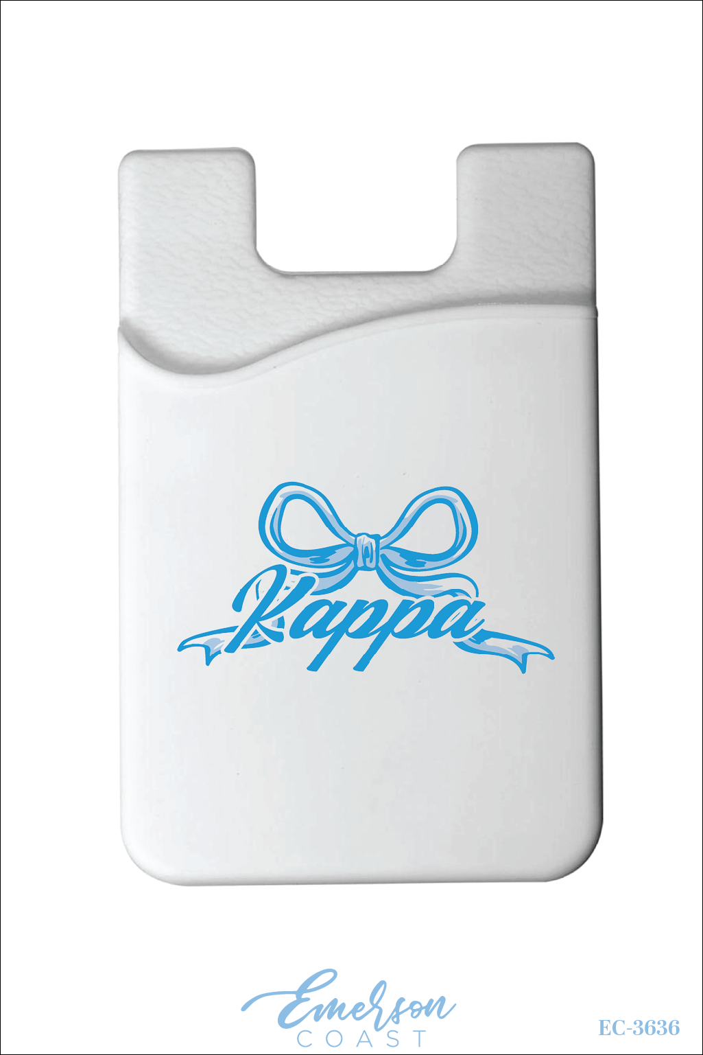 Kappa Kappa Gamma Blue Bow Phone Wallet