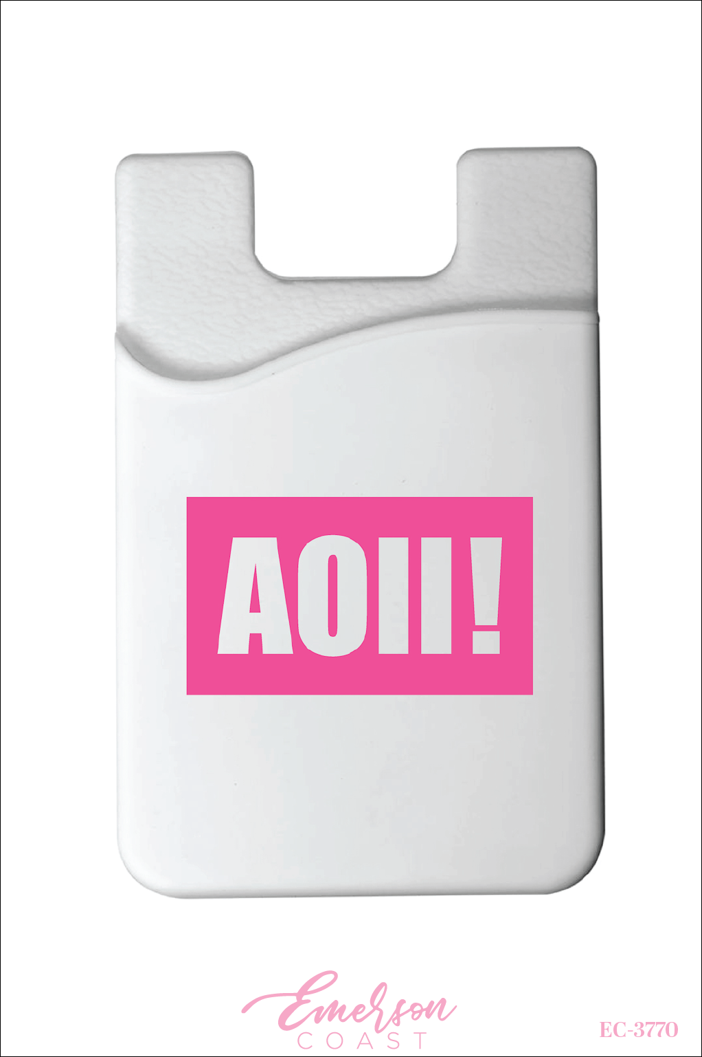 Alpha Omicron Pi Pink Patch Phone Wallet