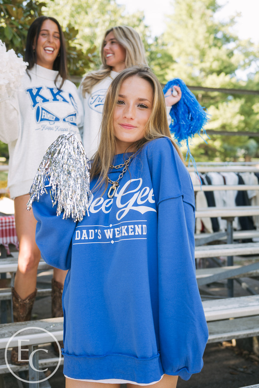 Dee Gee Blue Dad's Weekend Reversible Mockneck