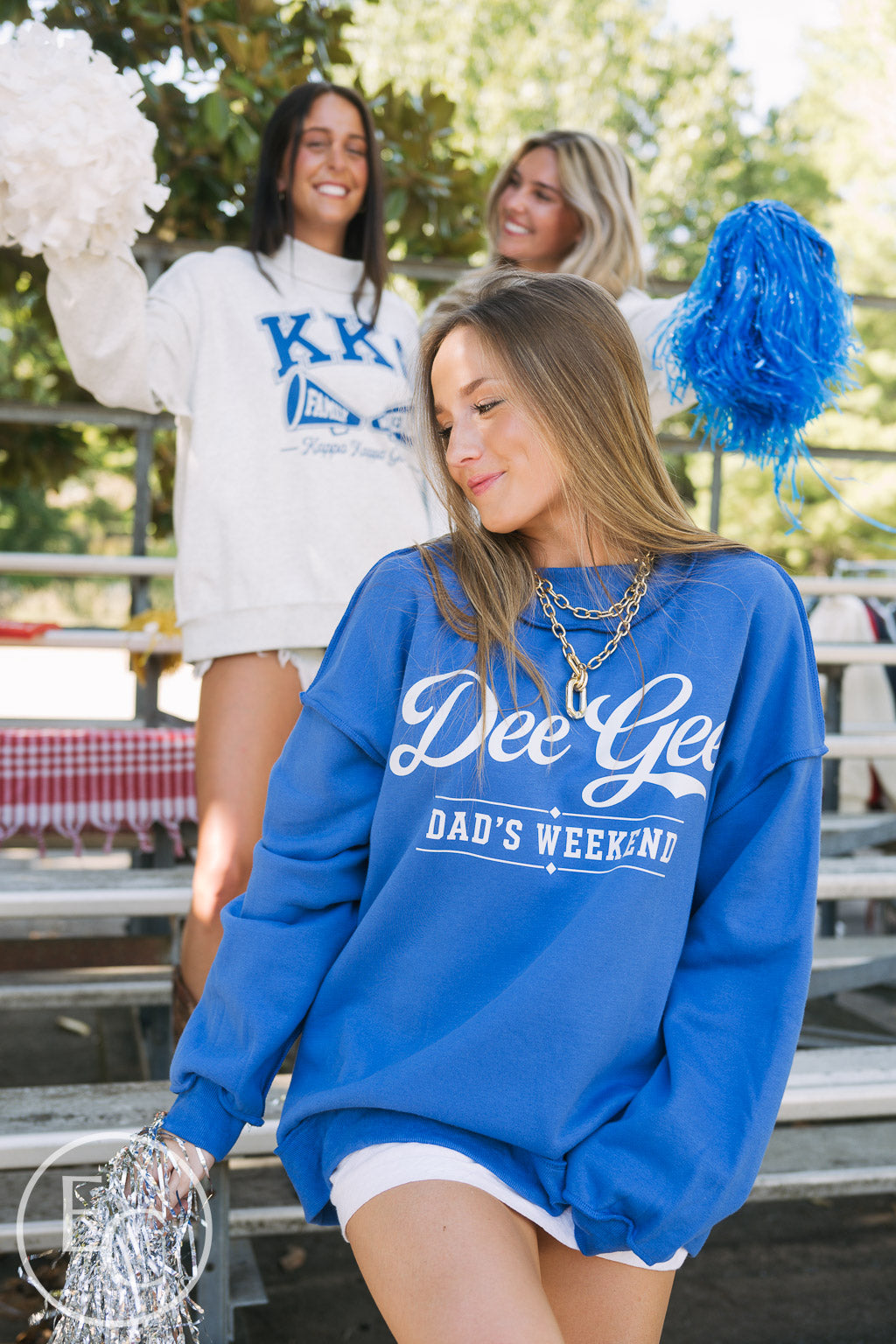 Dee Gee Blue Dad's Weekend Reversible Mockneck