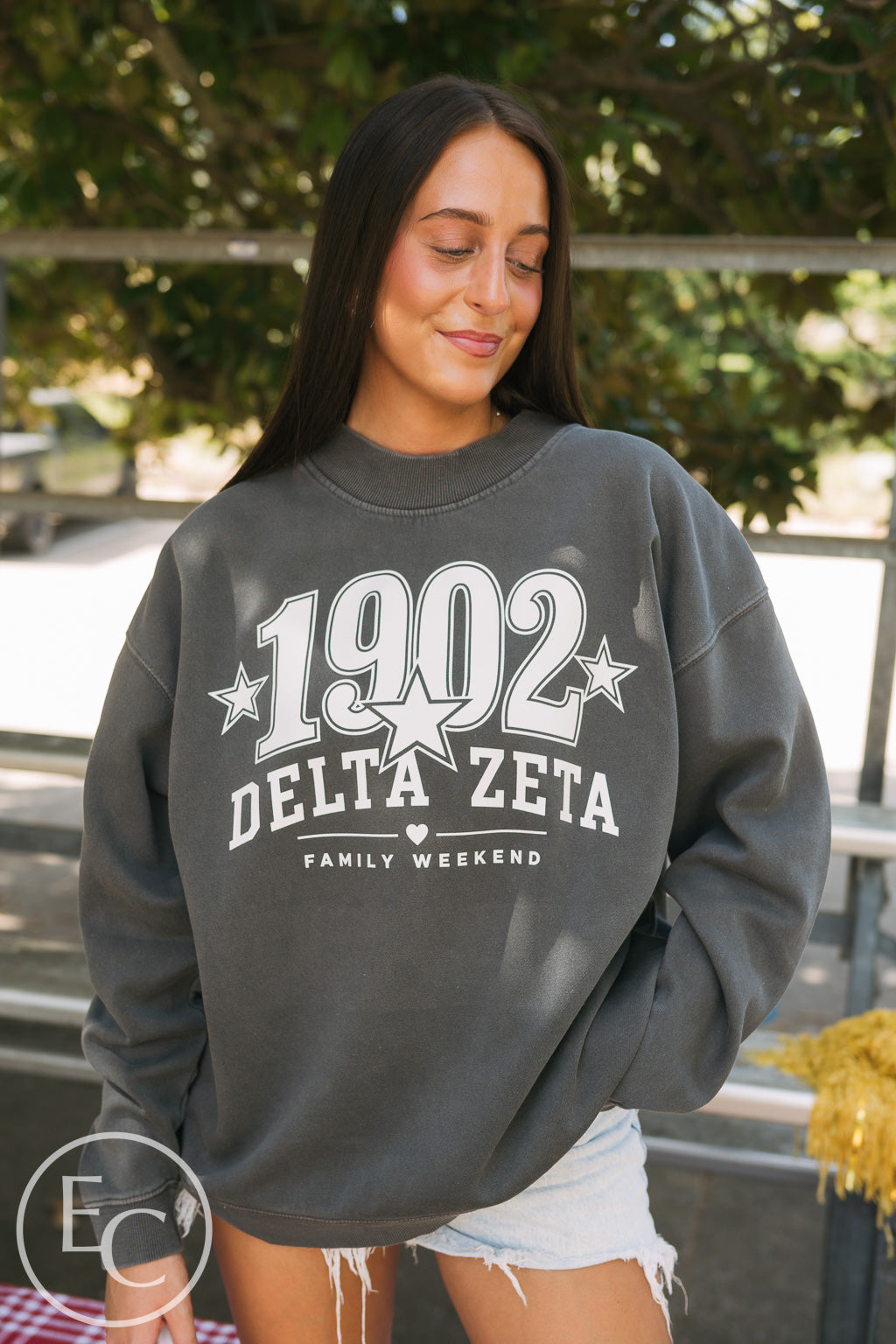 Delta Zeta Family Weekend Smoke Mockneck