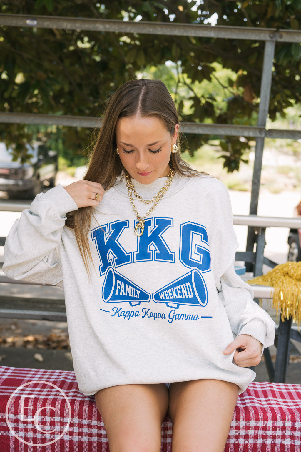 Kappa Kappa Gamma Megaphone Family Weekend Mockneck