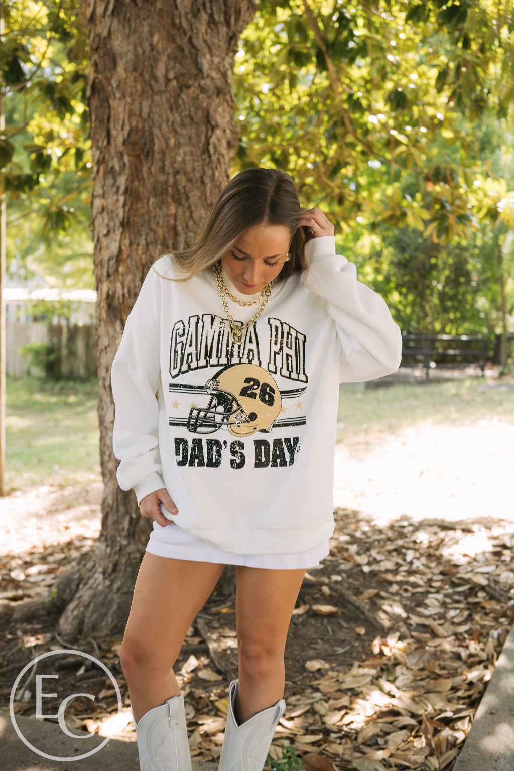 Gamma Phi Beta Vintage Dad's Day Mockneck